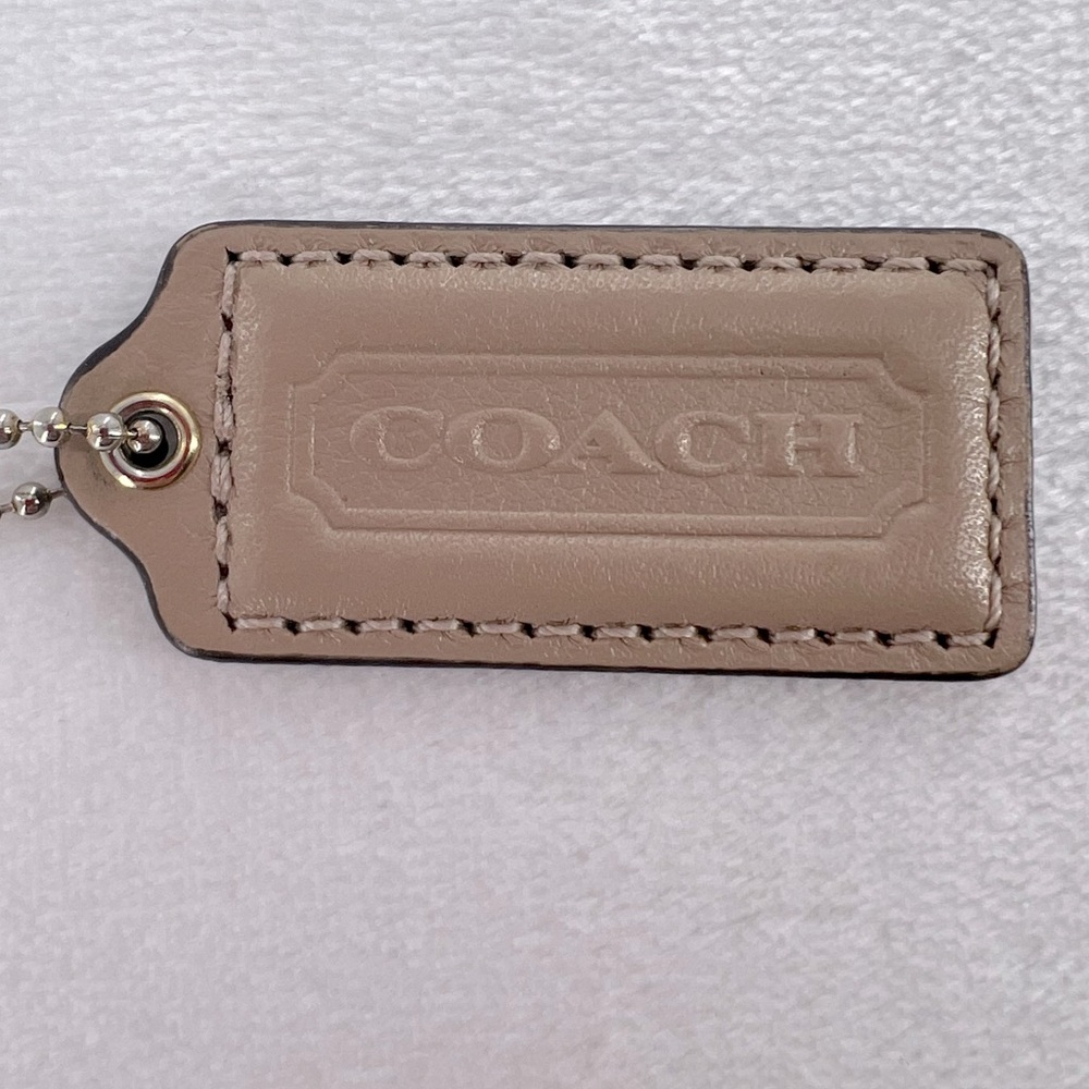 Coach Tan Bag Tag - Picture 2 of 8